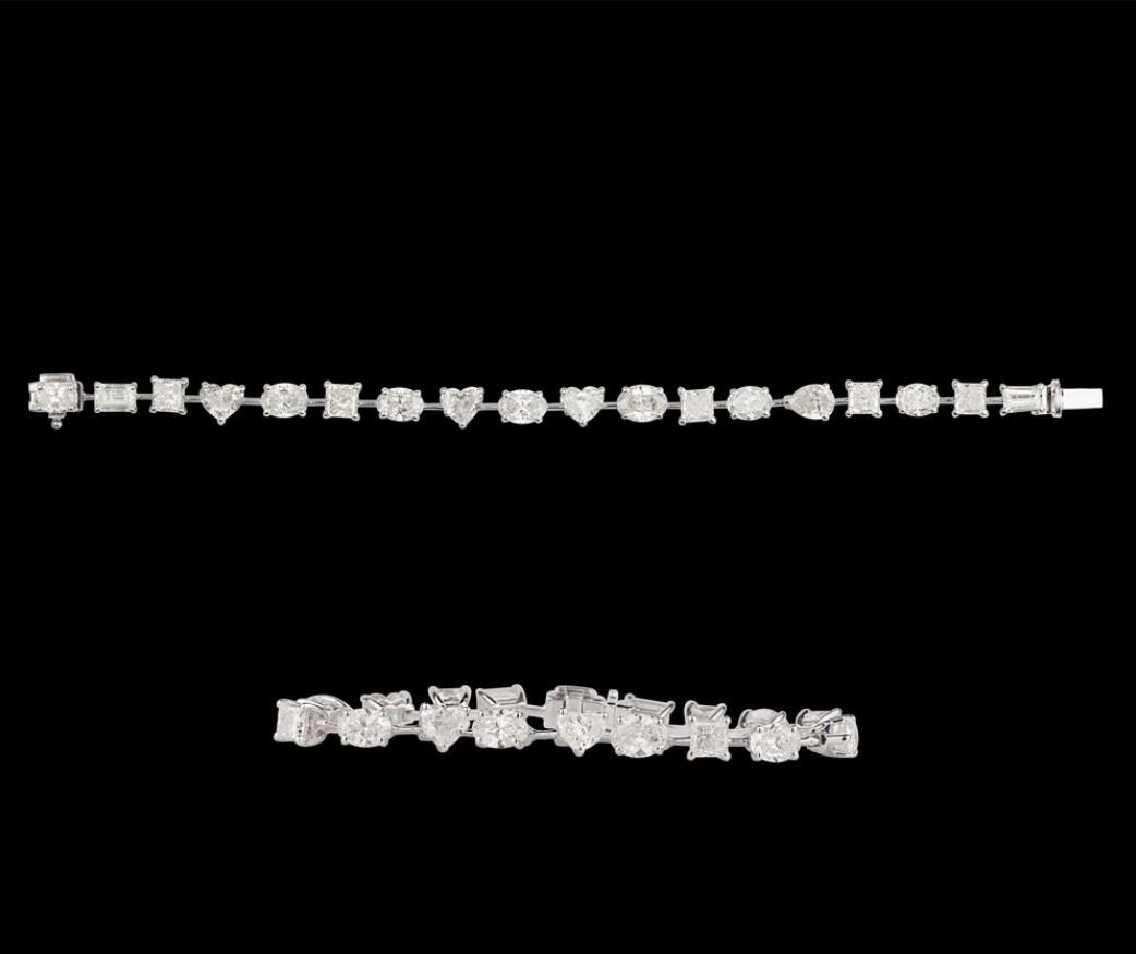 Thalia Diamond Bracelet — 18K white gold bracelet by Nyce Designz
