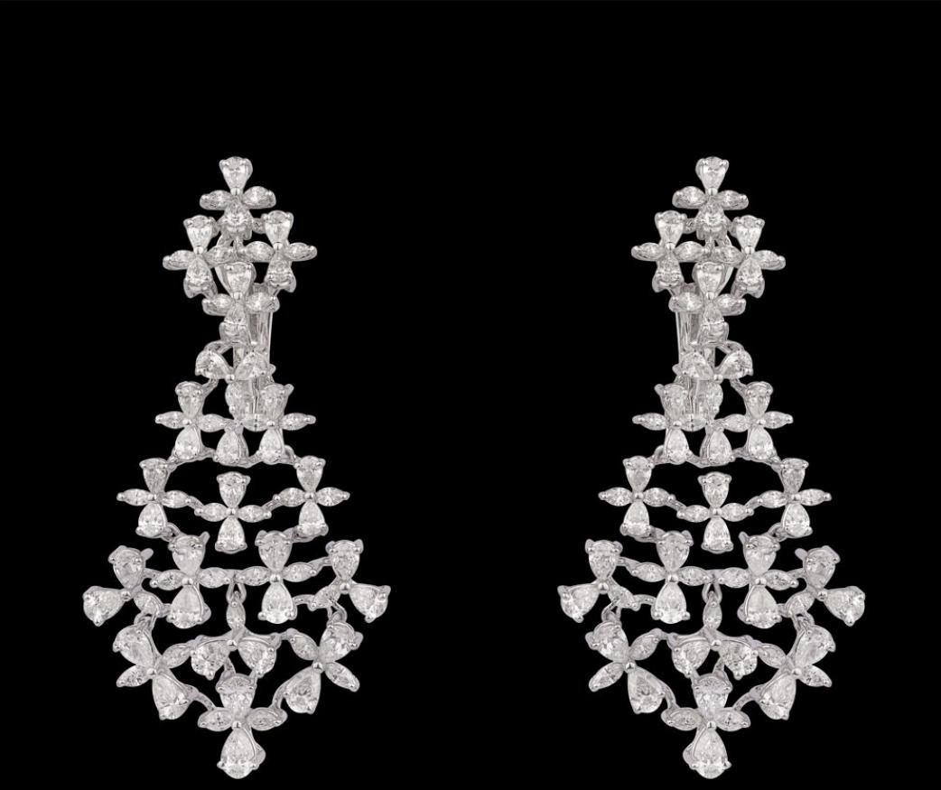 Wren Diamond Earrings — 18K white gold earrings by Nyce Designz