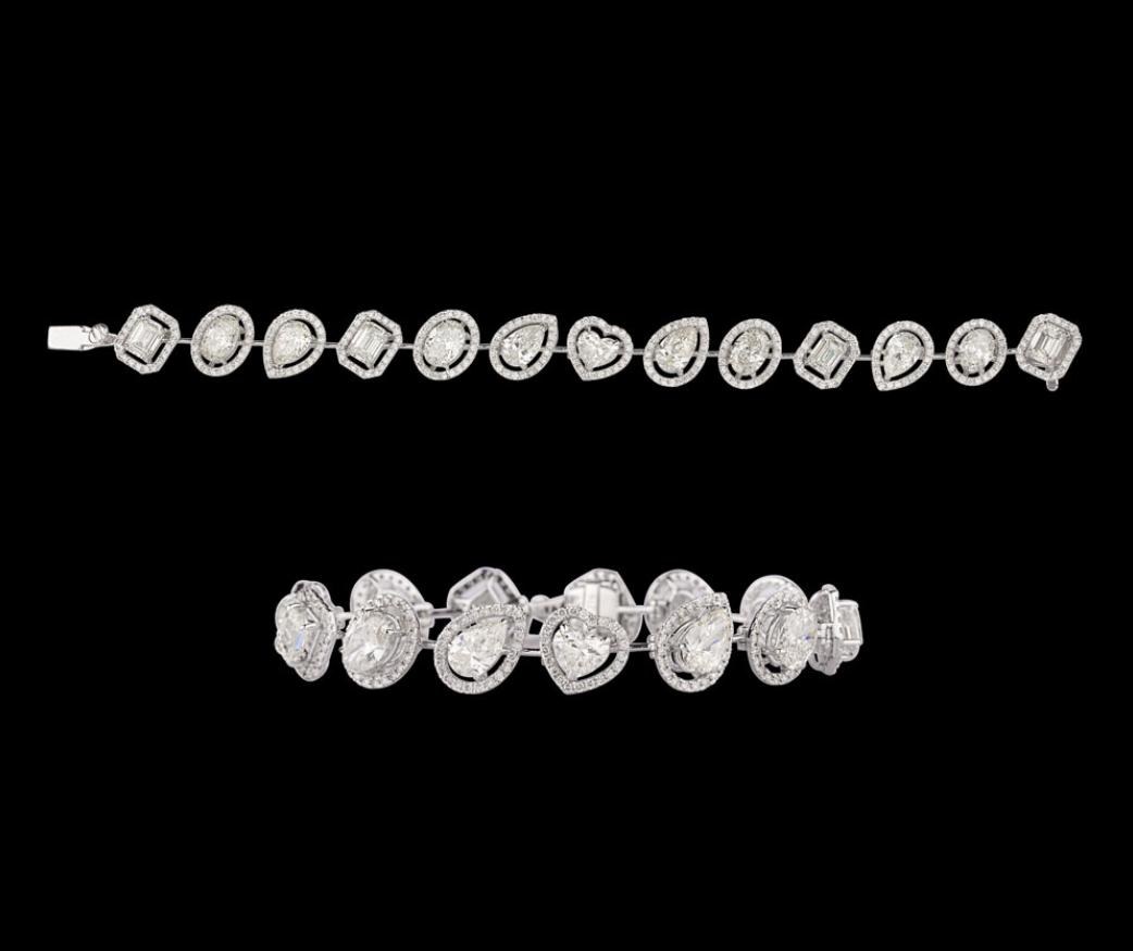 Quintessa Diamond Bracelet — 18K white gold bracelet by Nyce Designz