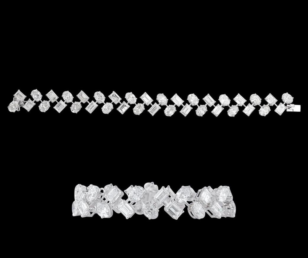 Brielle Diamond Bracelet — 18K white gold bracelet by Nyce Designz