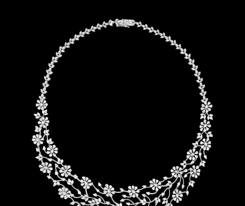 Jasmyn Atelier Diamond Necklace — 18K white gold necklace by Nyce Designz