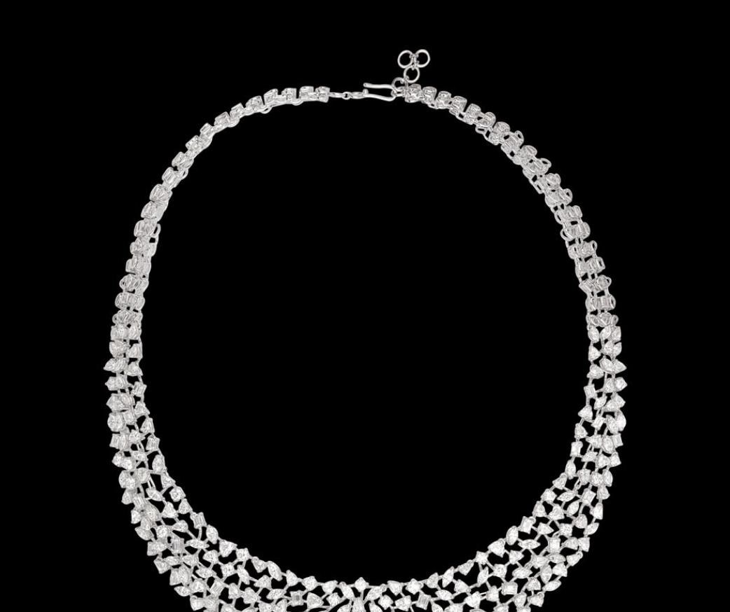Cordelia Atelier Diamond Necklace — 18K white gold necklace by Nyce Designz