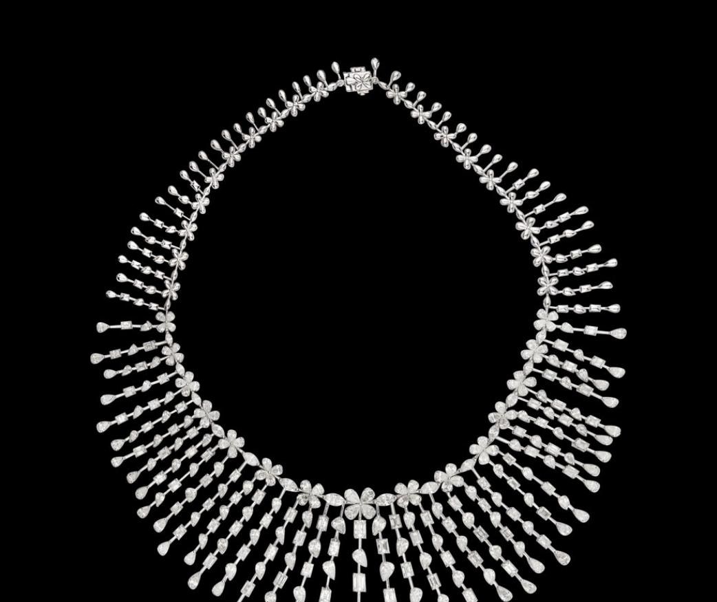 Tatienne Diamond Necklace — 18K white gold necklace by Nyce Designz
