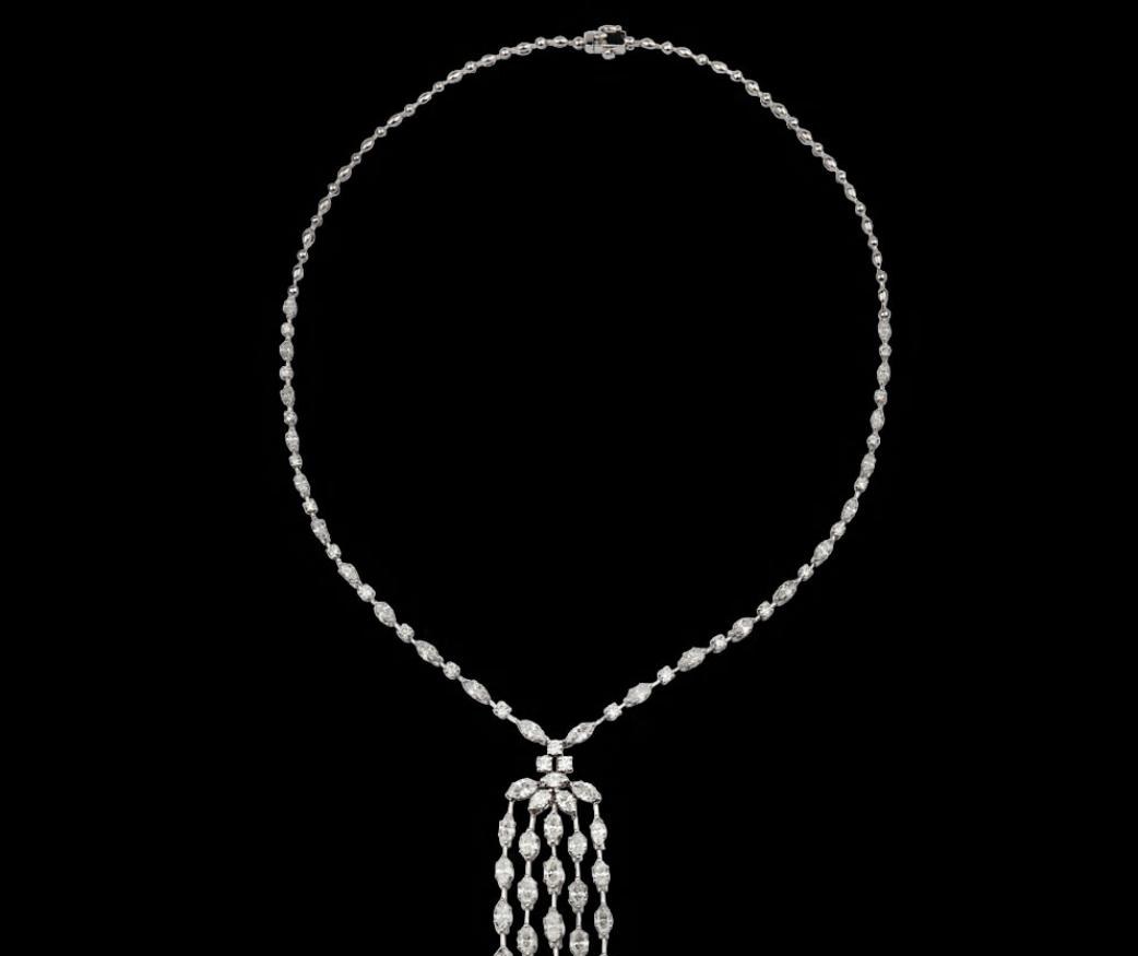 Verena Diamond Necklace — 18K white gold necklace by Nyce Designz