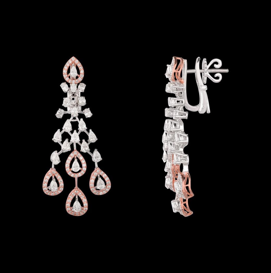 Ulyssa Diamond Earrings — 18K rose gold earrings by Nyce Designz