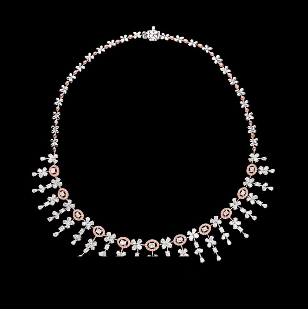 Mirabelle Atelier Diamond Necklace — 18K two-tone gold necklace by Nyce Designz