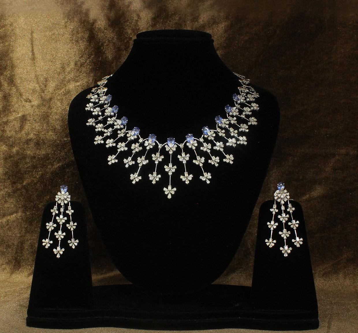 Elowen Bridal Necklace Set — 18K gold necklace set by Nyce Designz