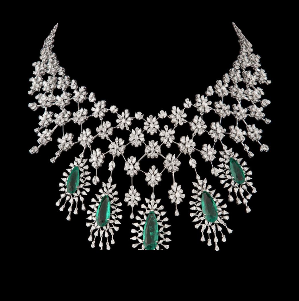 Katriane Atelier Diamond Necklace — 18K white gold necklace by Nyce Designz