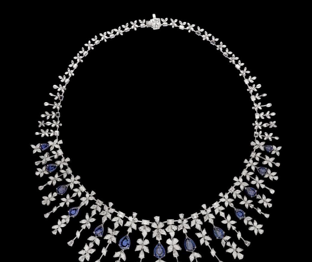Kalista Diamond Necklace — 18K white gold necklace by Nyce Designz