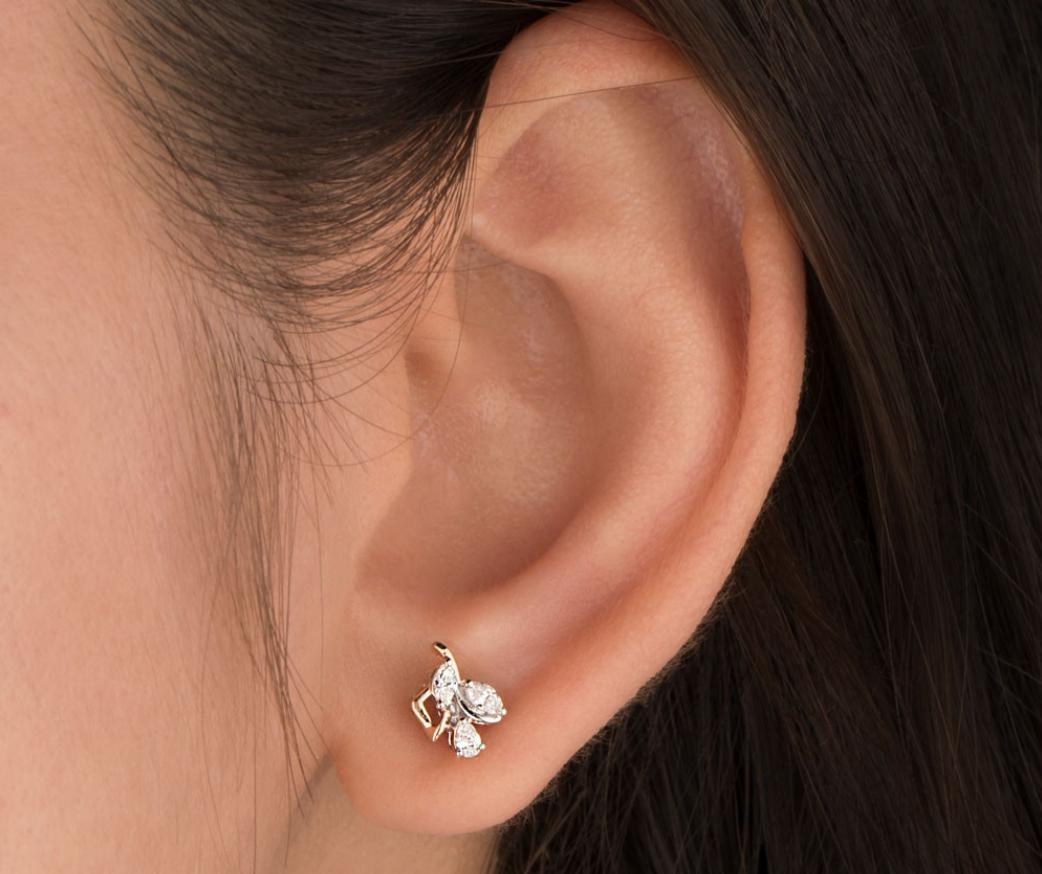 Liliane Ruby Earrings — 18K rose gold earrings by Nyce Designz