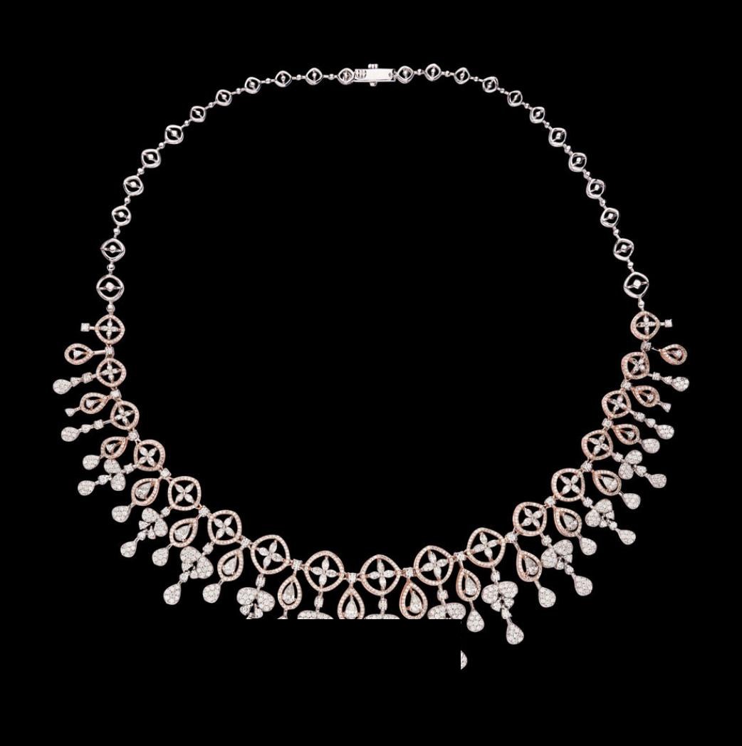 Nathalie Atelier Diamond Necklace — 18K rose gold necklace by Nyce Designz