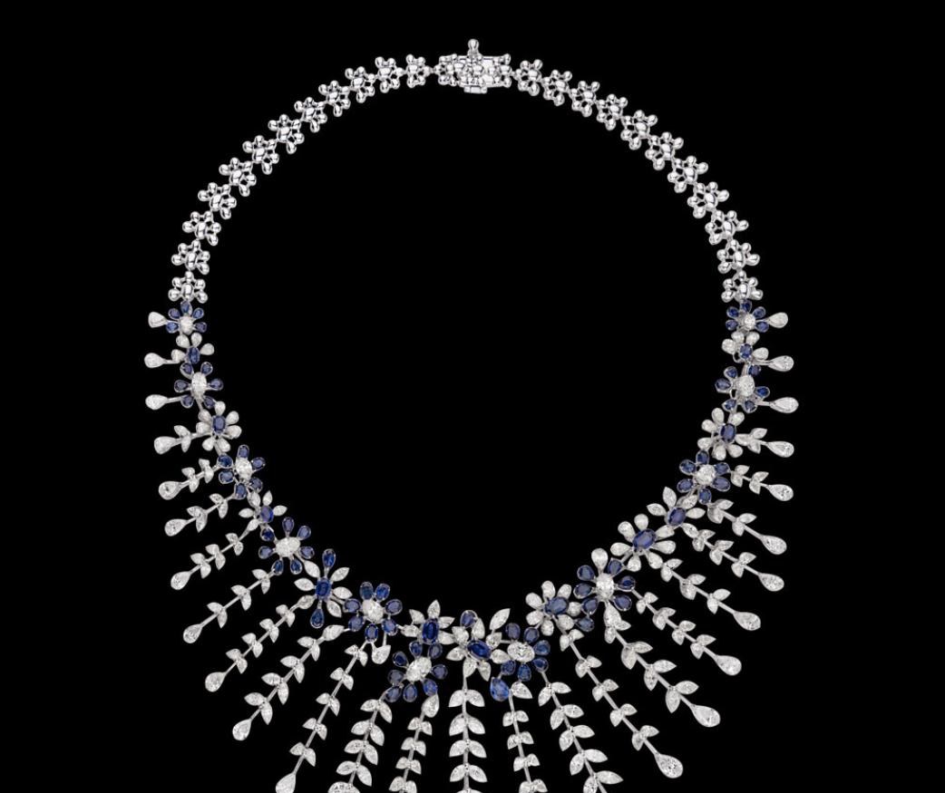 Alcyone Diamond Necklace — 18K white gold necklace by Nyce Designz