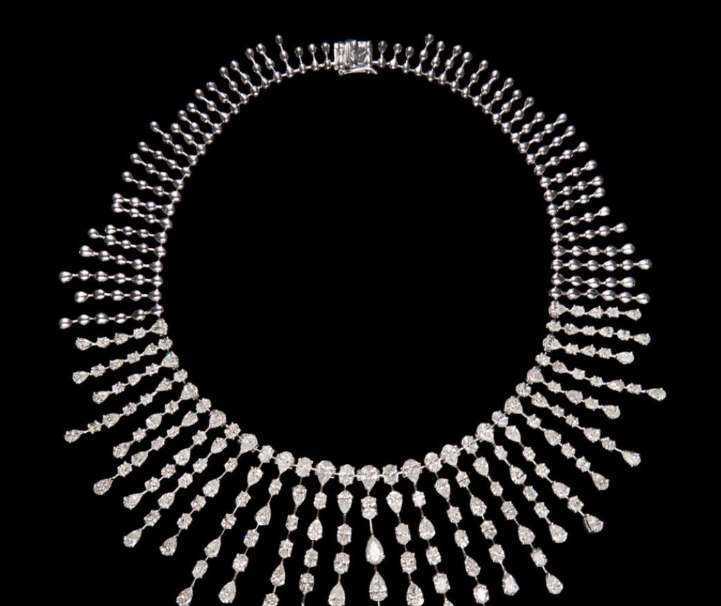 Ulrique Diamond Necklace — 18K white gold necklace by Nyce Designz