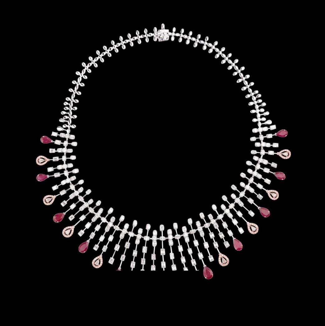 Liliane Atelier Diamond Necklace — 18K two-tone gold necklace by Nyce Designz