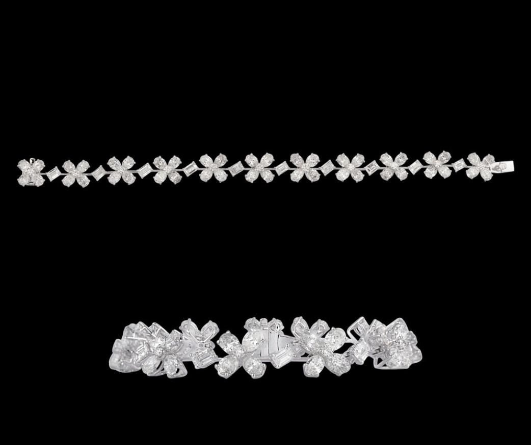 Zelie Diamond Bracelet — 18K white gold bracelet by Nyce Designz