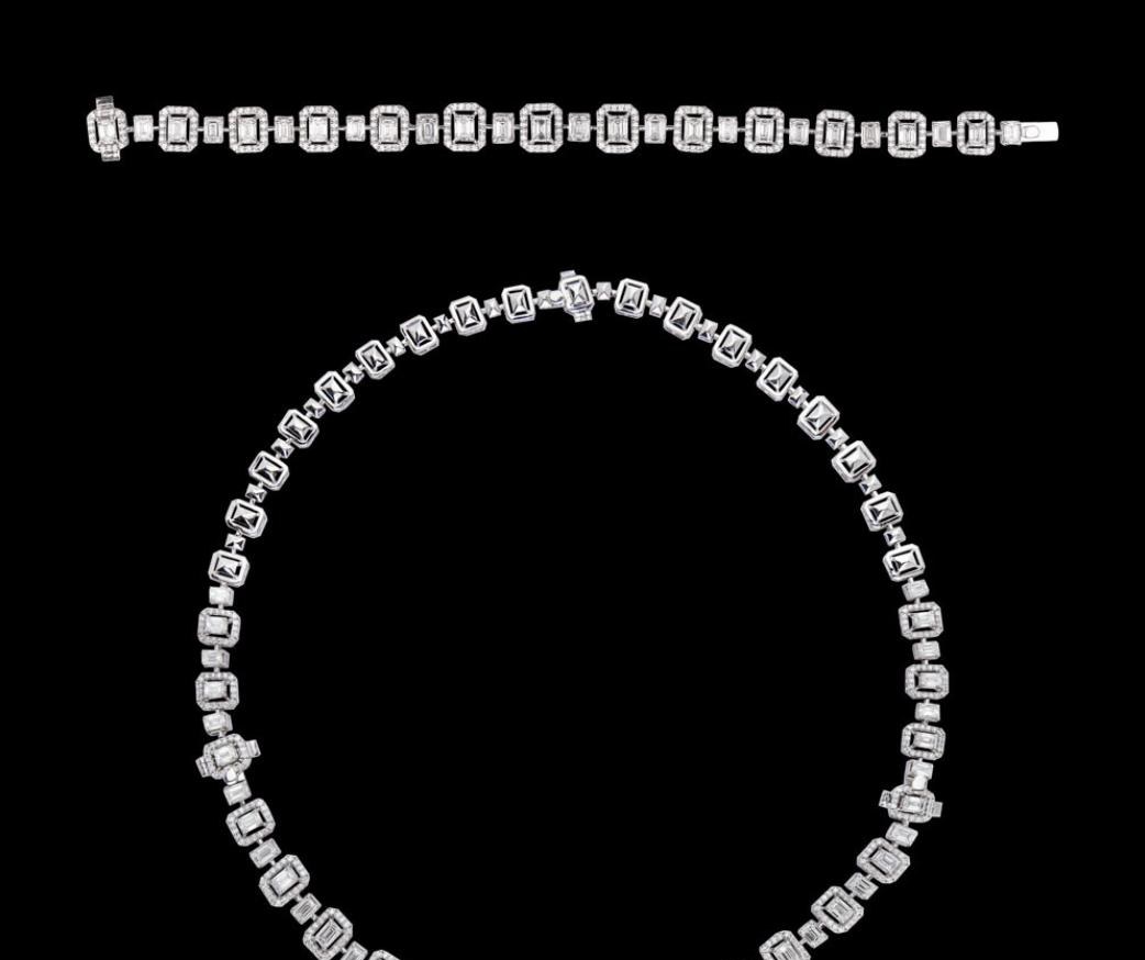 Rosalind Atelier Diamond Necklace — 18K white gold necklace by Nyce Designz