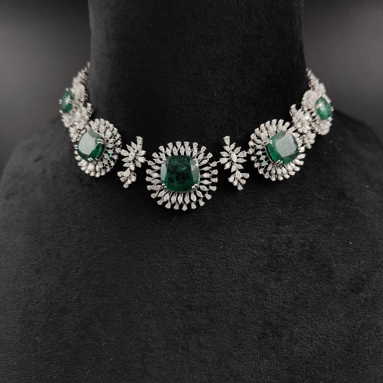 Aurore Diamond Necklace — 14K white gold necklace by Nyce Designz