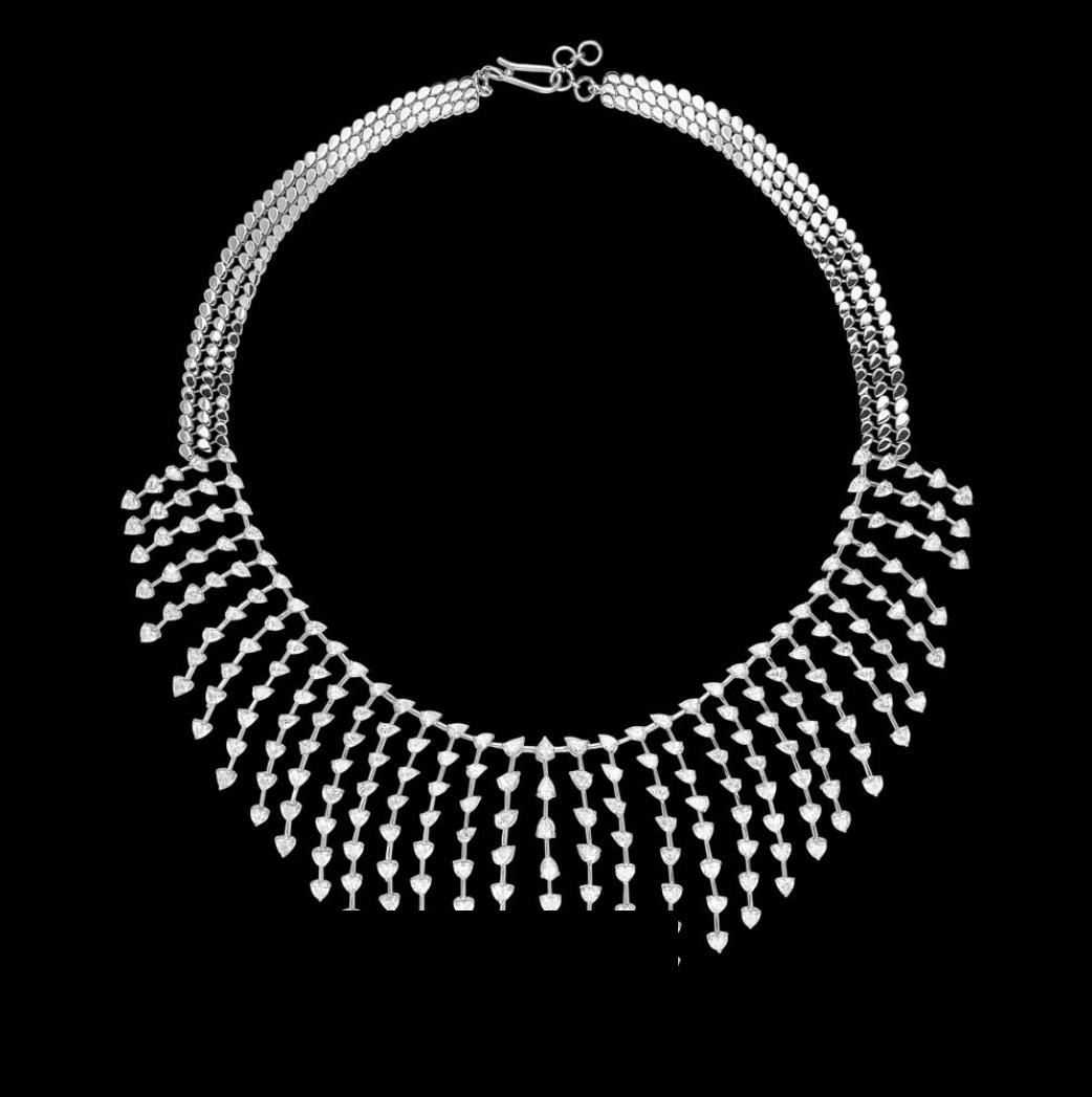 Reverie Atelier Diamond Necklace — 18K white gold necklace by Nyce Designz