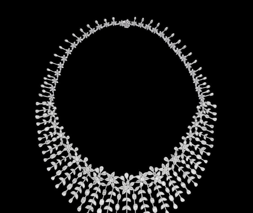 Manon Diamond Necklace — 18K white gold necklace by Nyce Designz