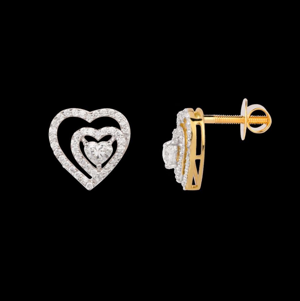 Jasmyn Diamond Earrings — 18K yellow gold earrings by Nyce Designz