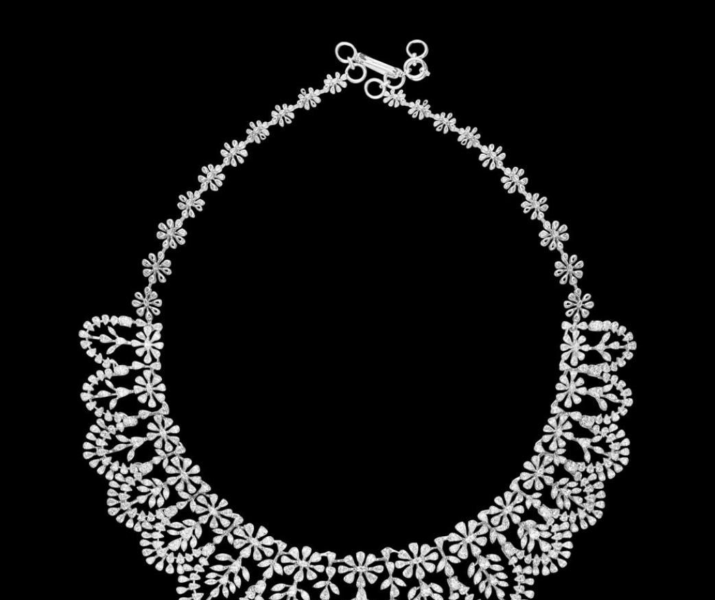 Josephine Atelier Diamond Necklace — 18K white gold necklace by Nyce Designz
