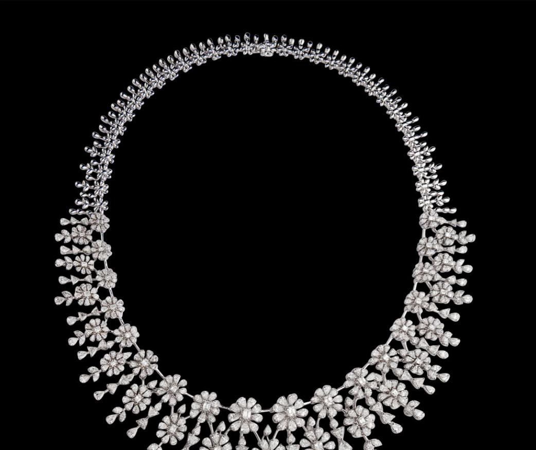 Liliane Diamond Necklace — 18K white gold necklace by Nyce Designz