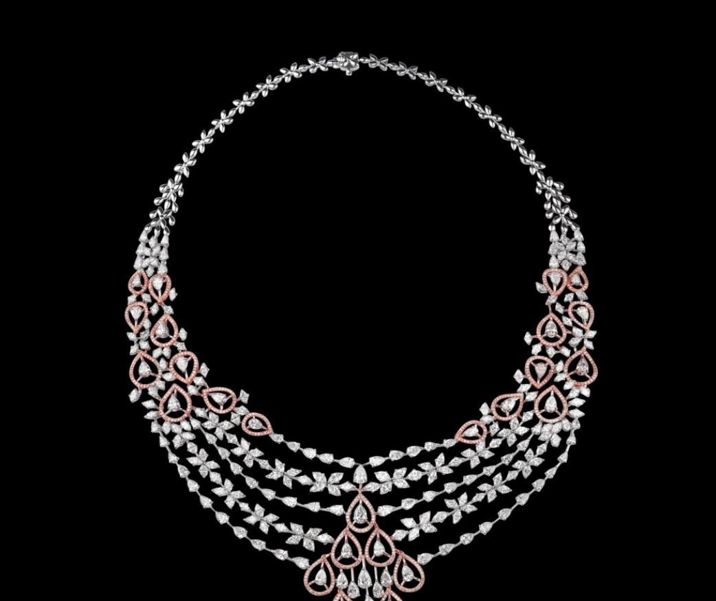 Coralie Diamond Necklace — 18K white gold necklace by Nyce Designz