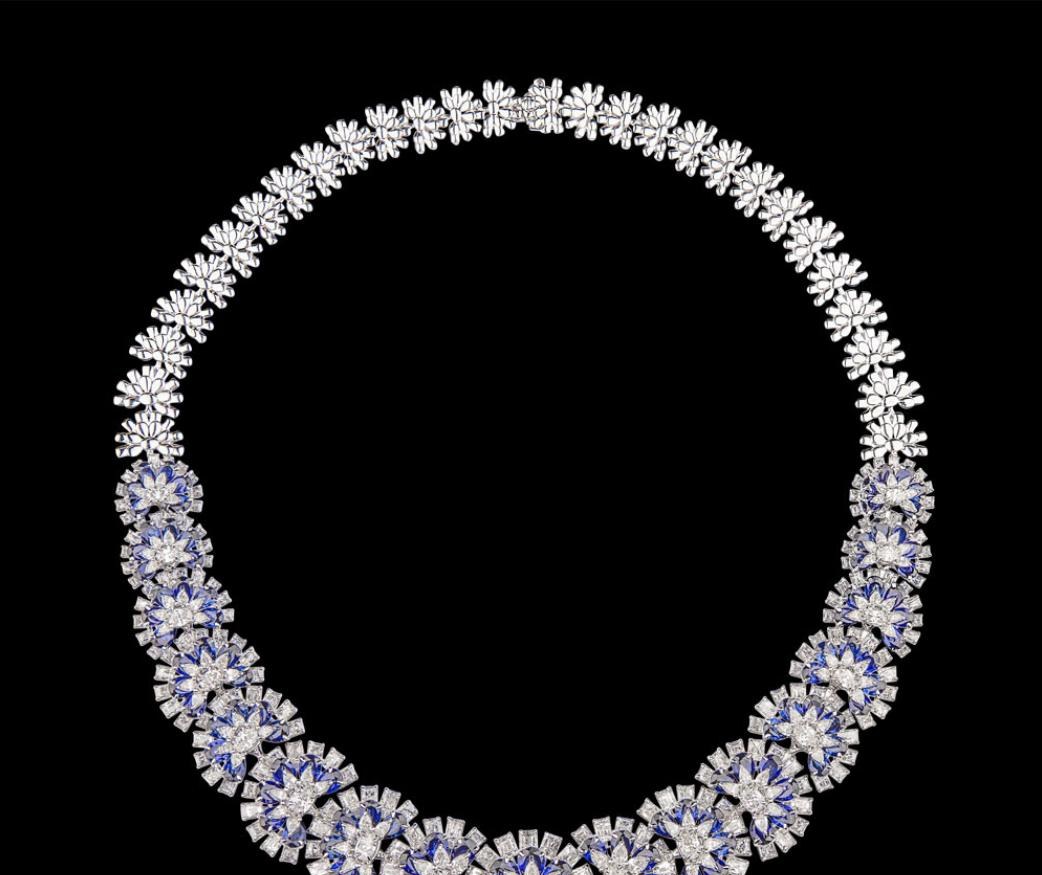 Philomene Diamond Necklace — 18K white gold necklace by Nyce Designz