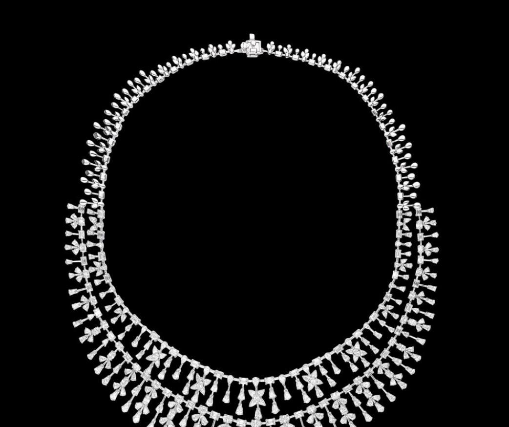 Faustine Atelier Diamond Necklace — 18K white gold necklace by Nyce Designz