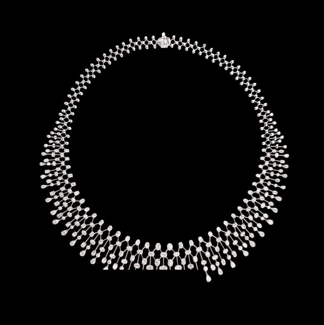 Beatrix Atelier Diamond Necklace — 18K white gold necklace by Nyce Designz