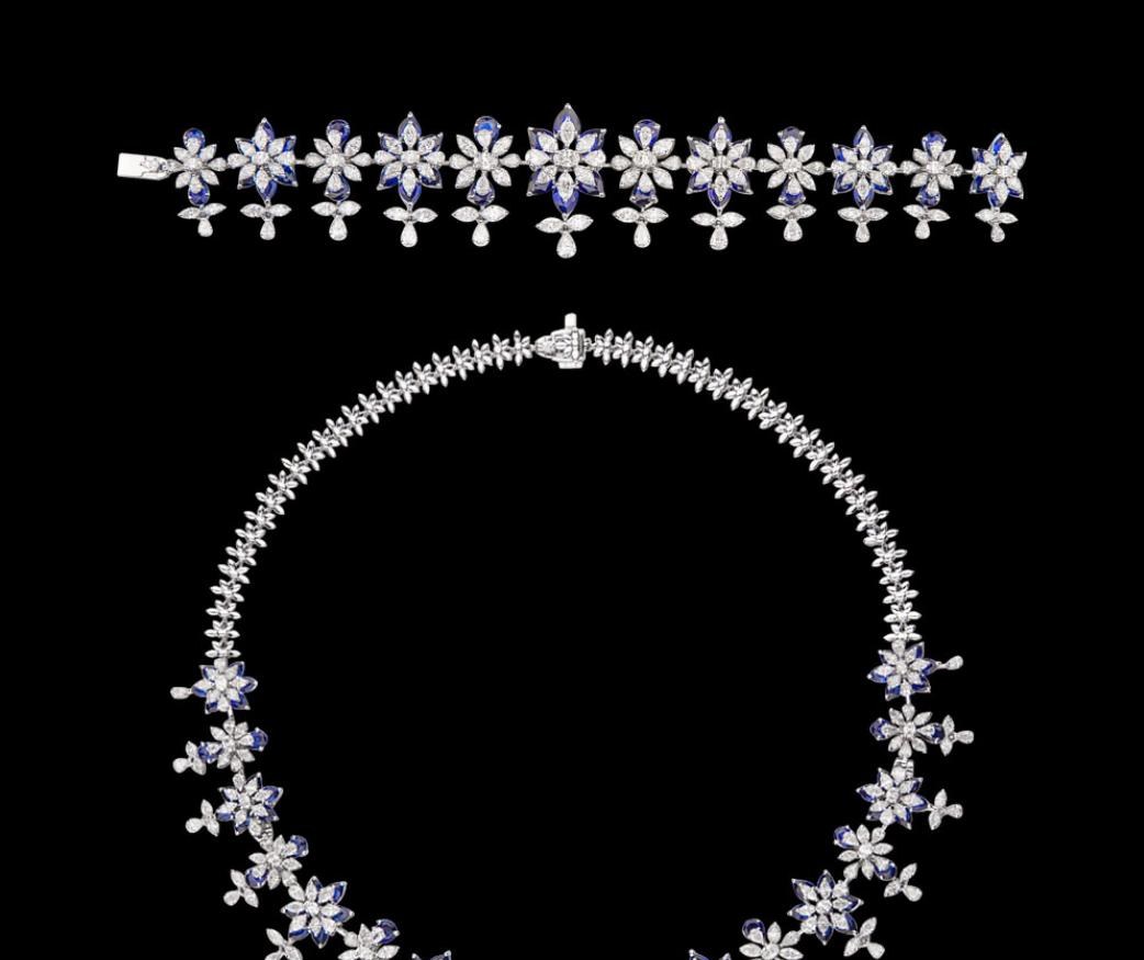 Genevieve Diamond Necklace — 18K white gold necklace by Nyce Designz