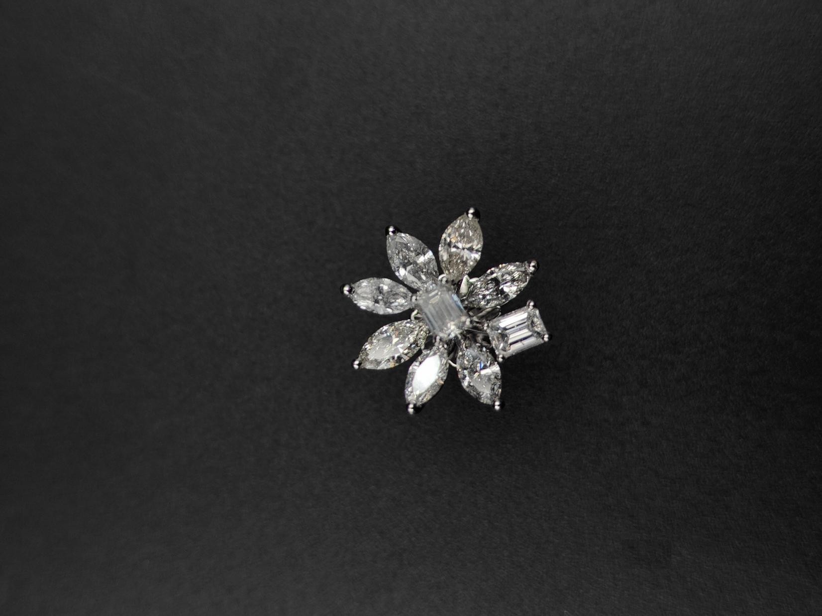 Mirabelle Diamond Ring — 18K white gold ring by Nyce Designz