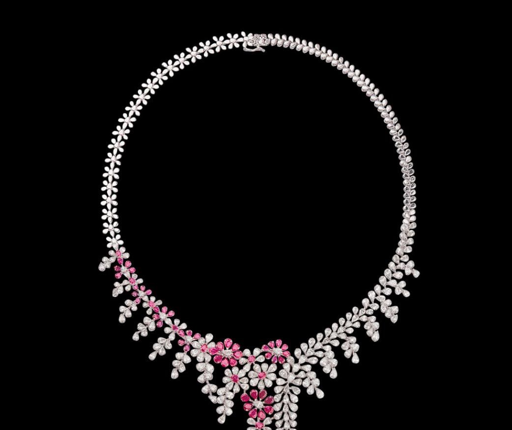 Marisol Diamond Necklace — 18K white gold necklace by Nyce Designz