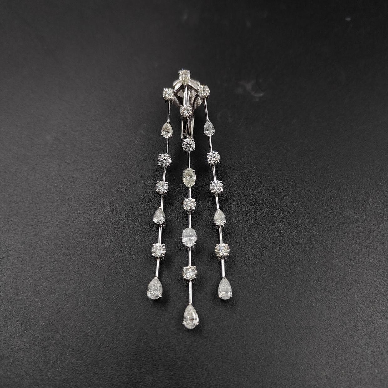Marisol Diamond Earrings — 18K white gold earrings by Nyce Designz