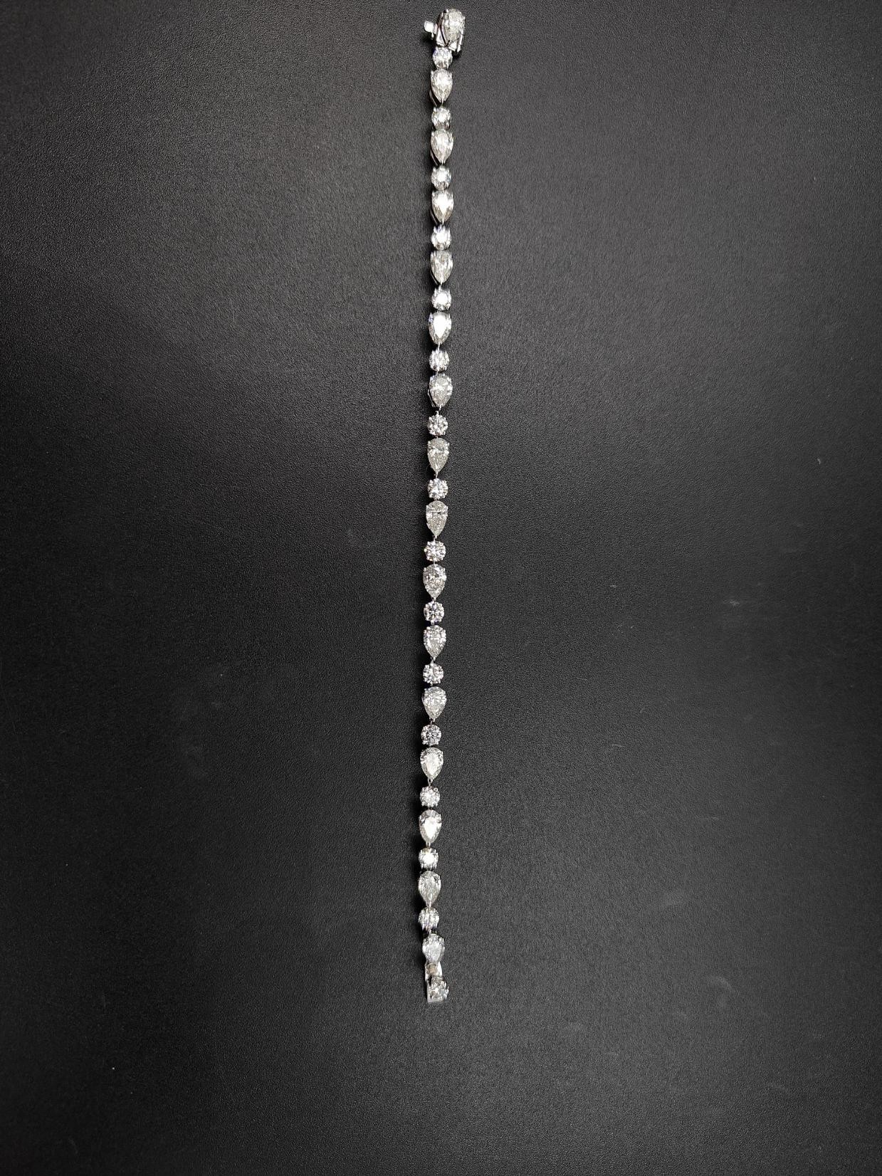 Giovanna Diamond Bracelet — 14K white gold bracelet by Nyce Designz