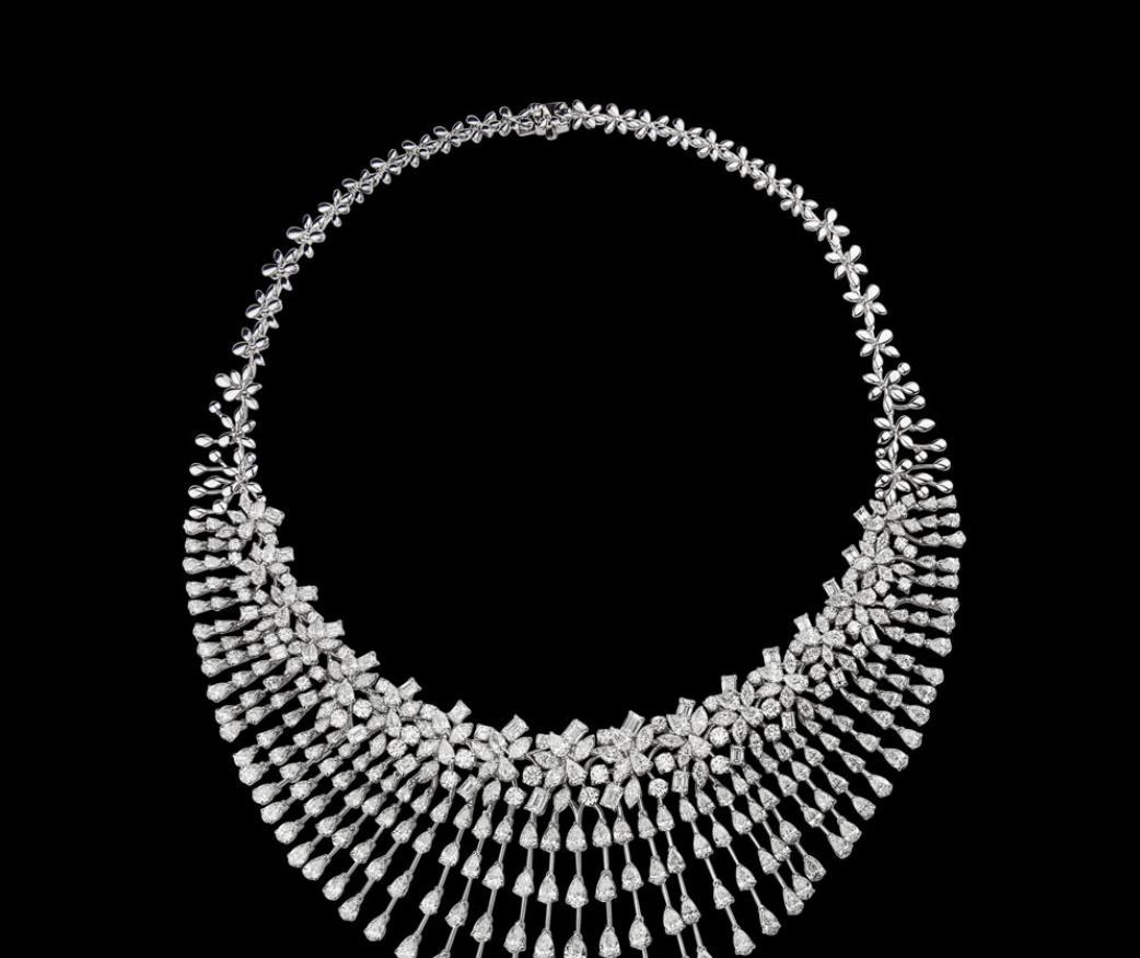 Delia Diamond Necklace — 18K white gold necklace by Nyce Designz