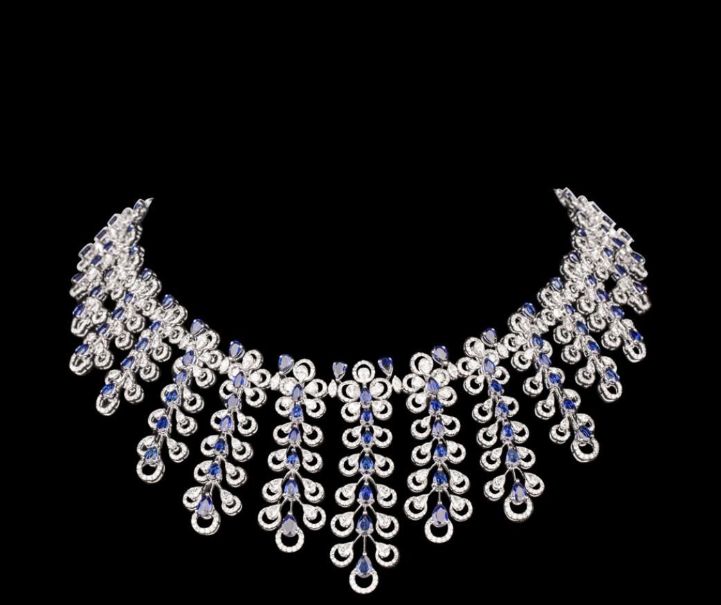 Ilaria Diamond Necklace — 18K white gold necklace by Nyce Designz