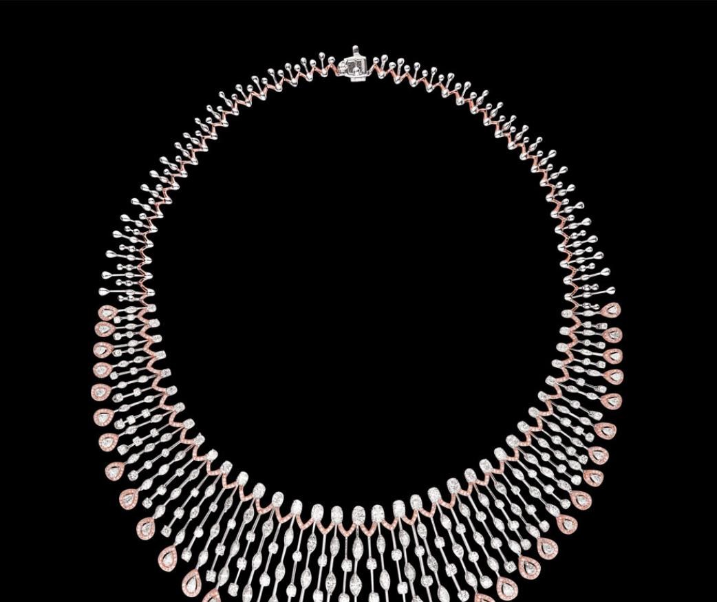 Grazia Diamond Necklace — 18K white gold necklace by Nyce Designz