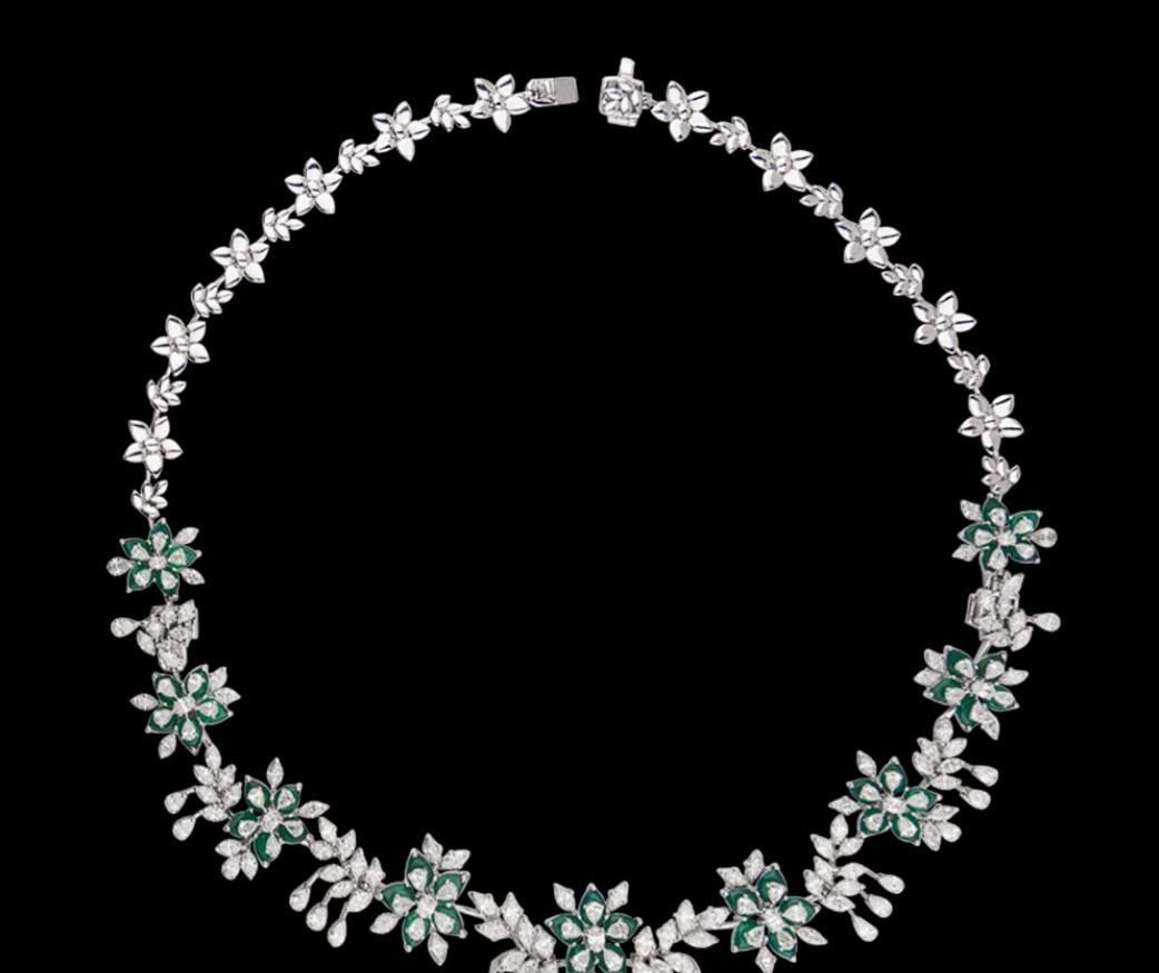 Cassiane Diamond Necklace — 18K white gold necklace by Nyce Designz