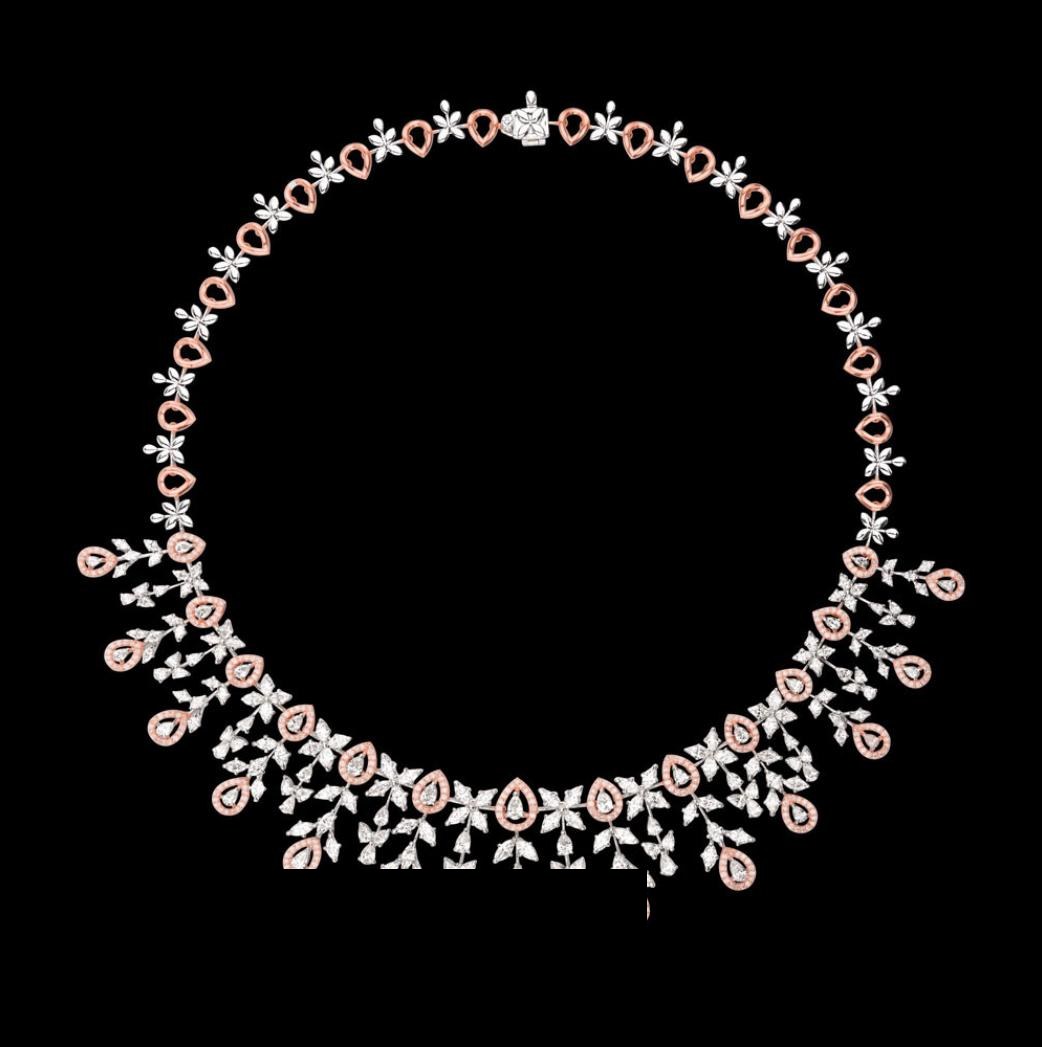 Marisol Atelier Diamond Necklace — 18K rose gold necklace by Nyce Designz