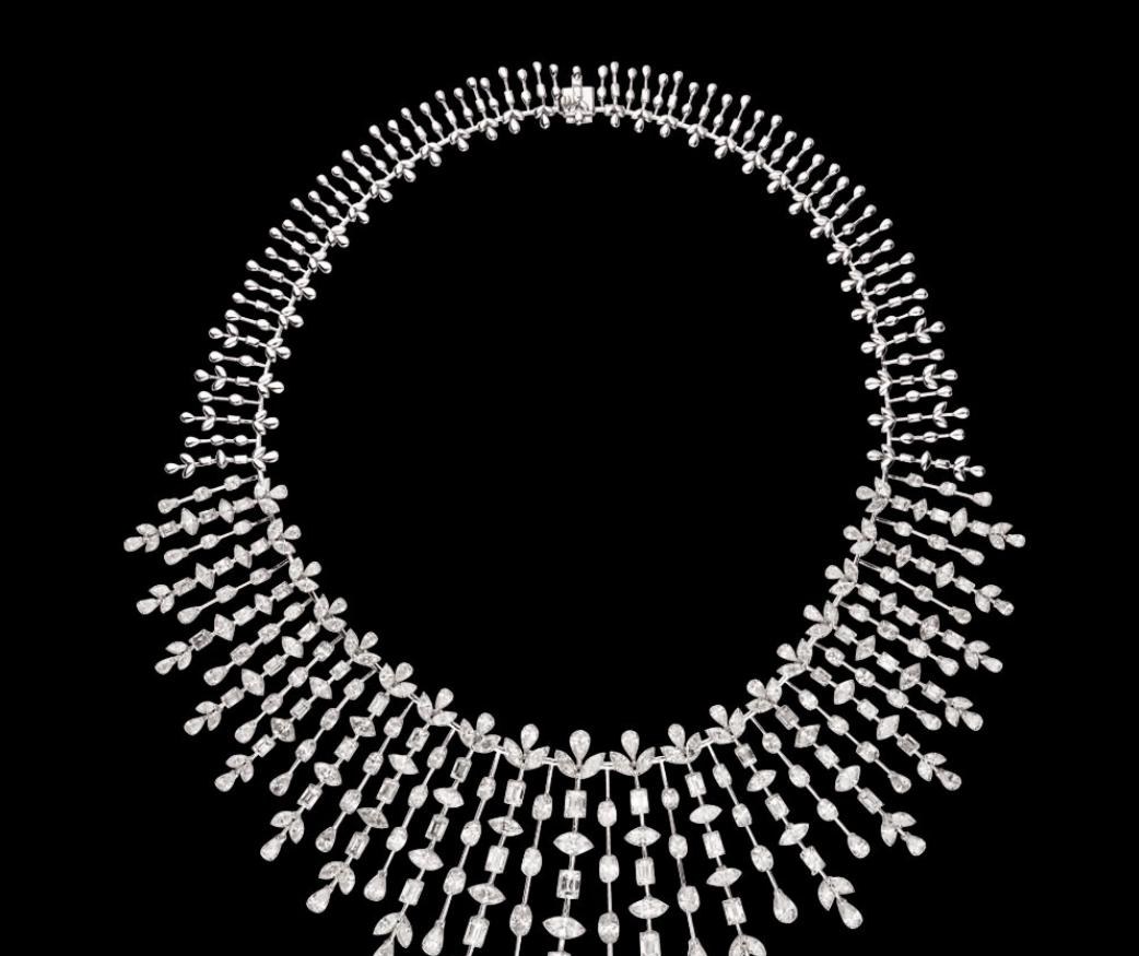Orlane Diamond Necklace — 18K white gold necklace by Nyce Designz