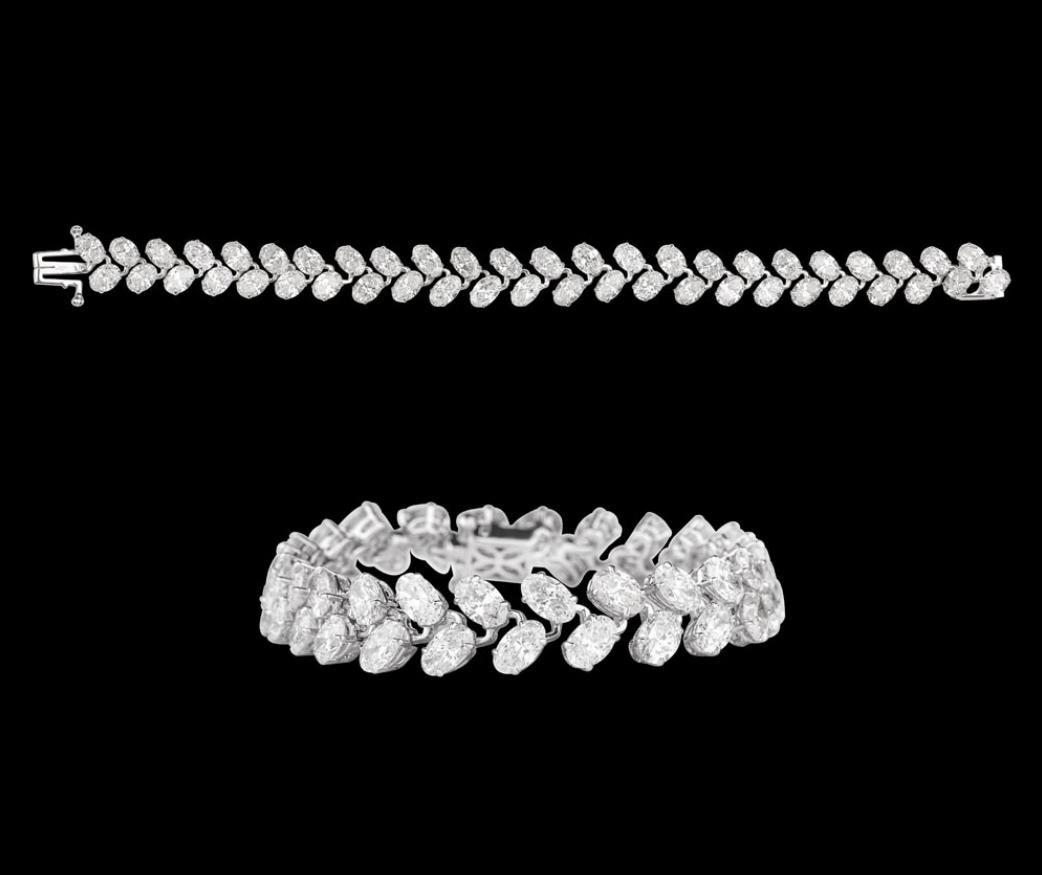 Kalinda Diamond Bracelet — 18K white gold bracelet by Nyce Designz