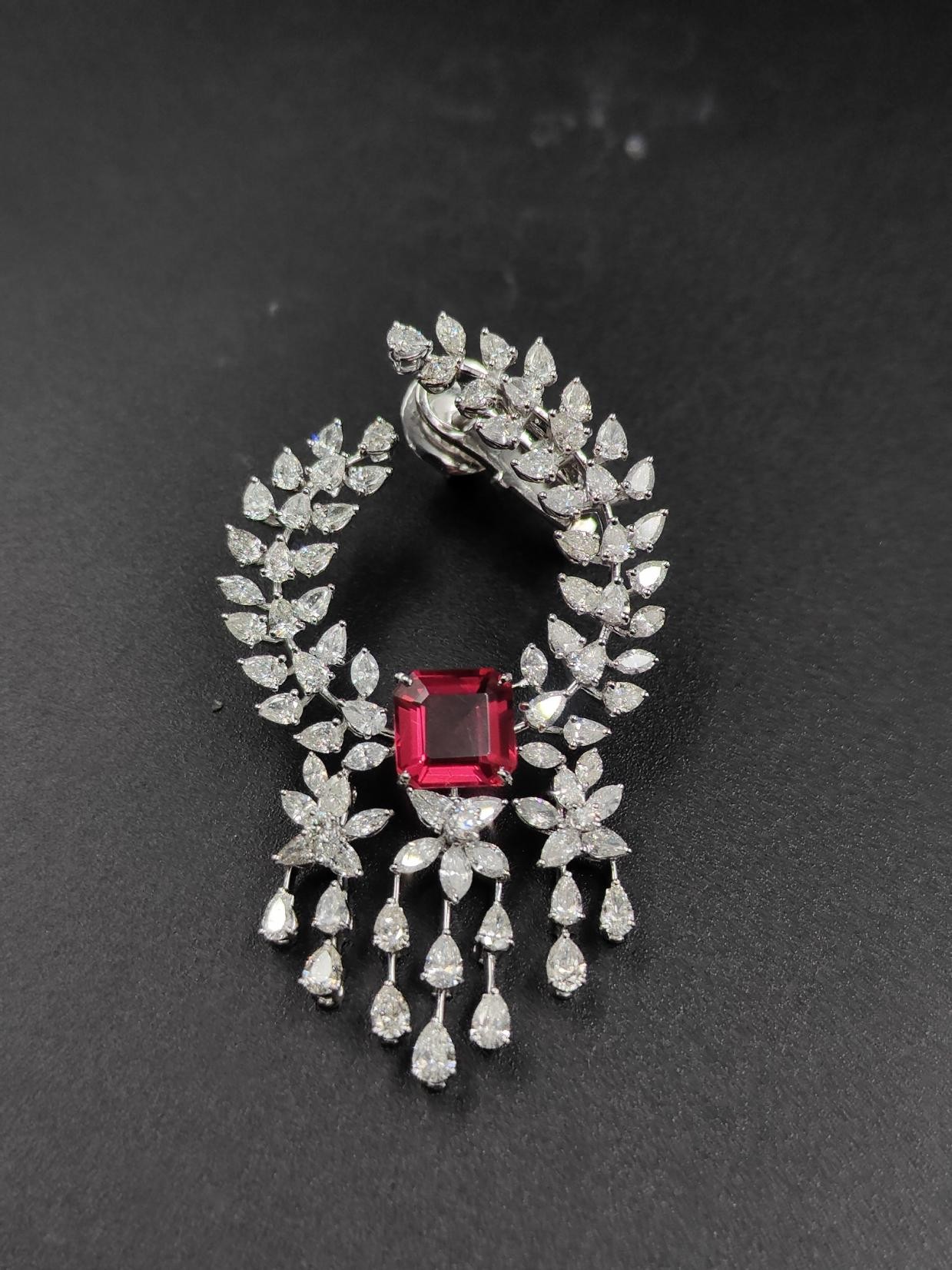 Ysabel Diamond Pendant — 14K white gold pendant by Nyce Designz