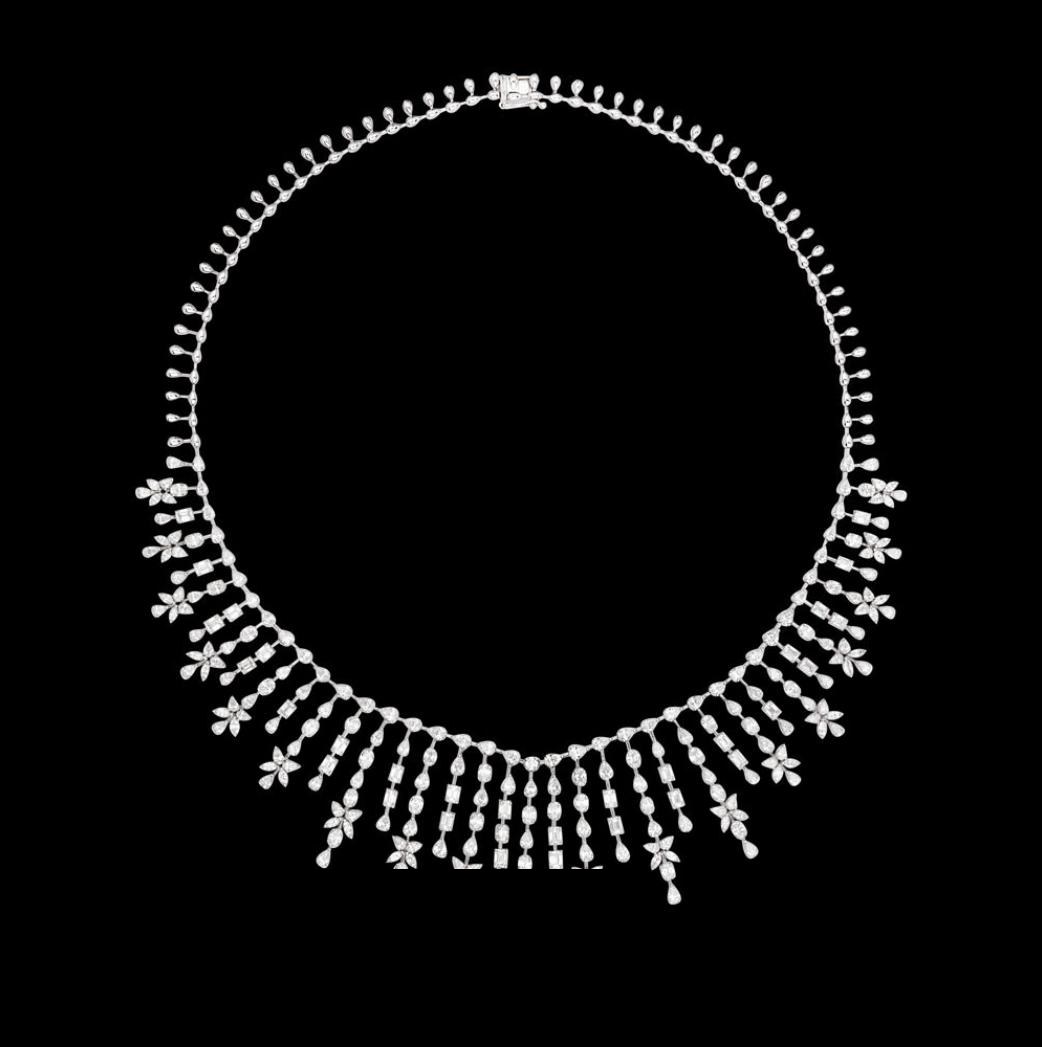 Leonie Atelier Diamond Necklace — 18K white gold necklace by Nyce Designz