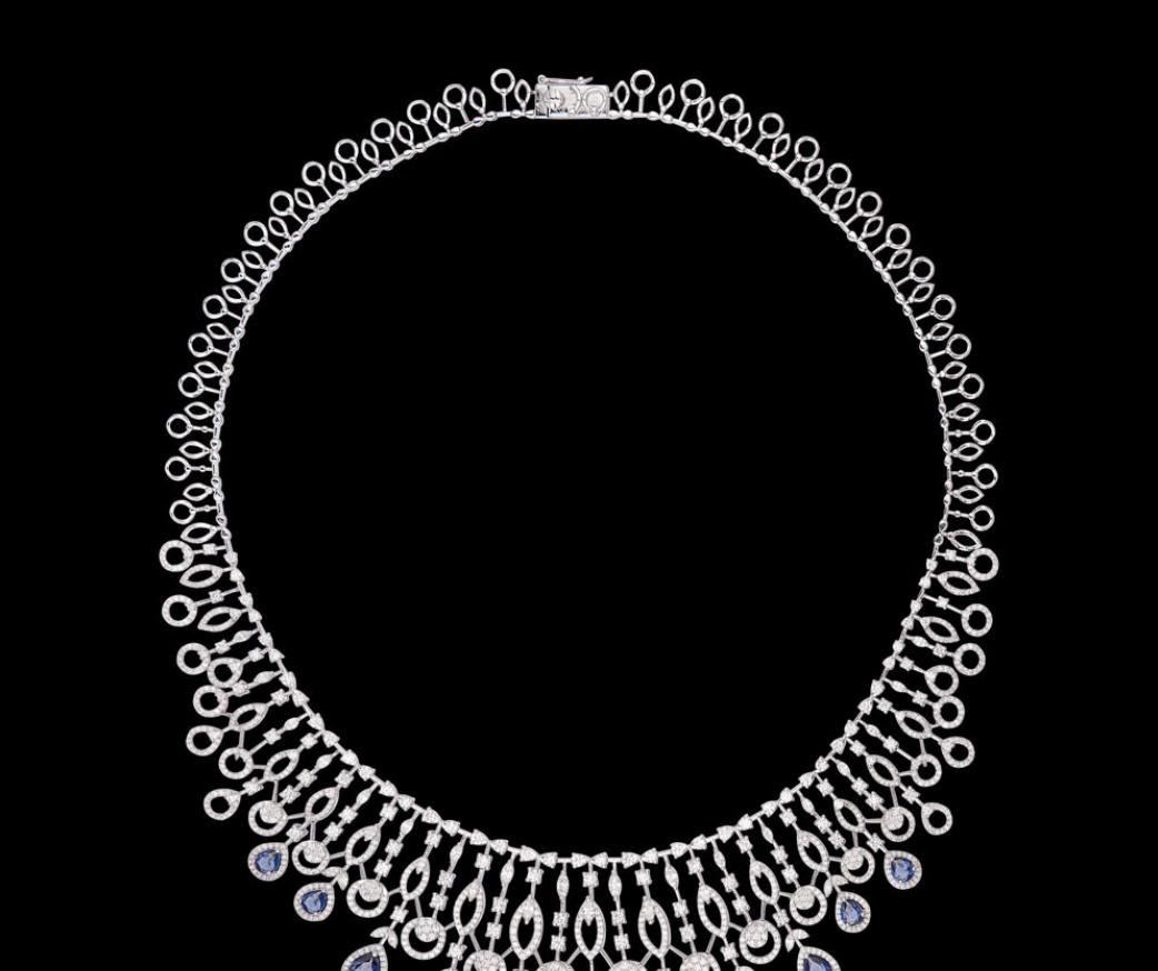 Vivienne Atelier Diamond Necklace — 18K white gold necklace by Nyce Designz