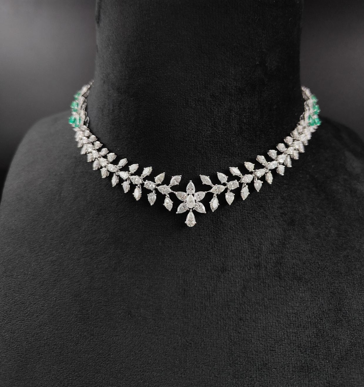 Jehanne Diamond Necklace — 18K white gold necklace by Nyce Designz