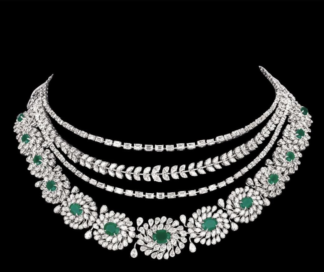 Undine Diamond Necklace — 18K white gold necklace by Nyce Designz