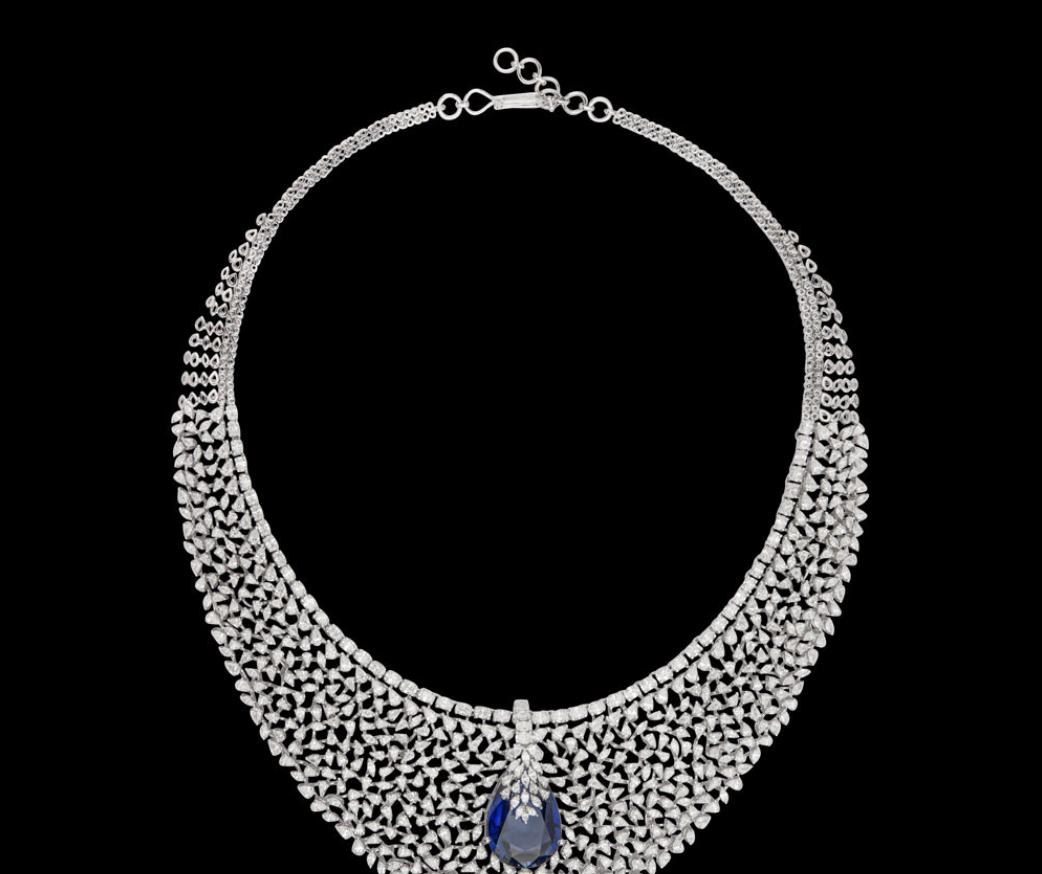 Opaline Atelier Diamond Necklace — 18K white gold necklace by Nyce Designz
