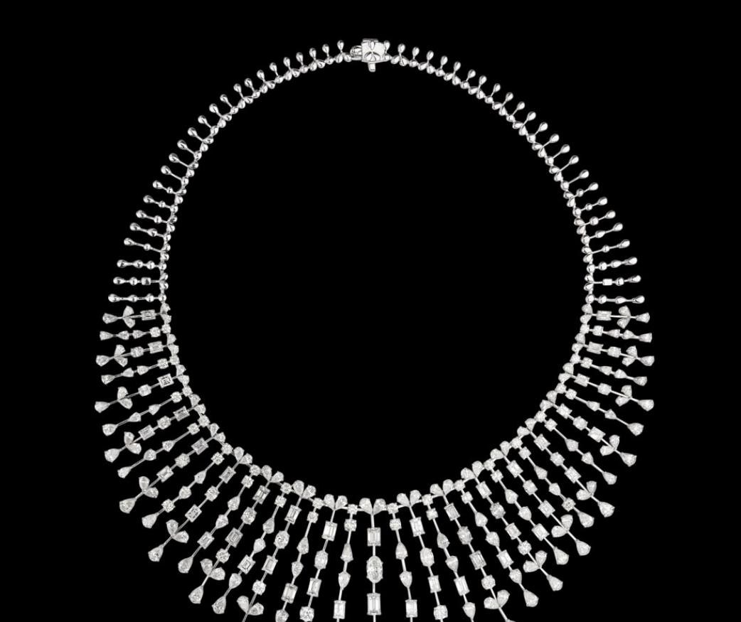 Seraphine Diamond Necklace — 18K white gold necklace by Nyce Designz