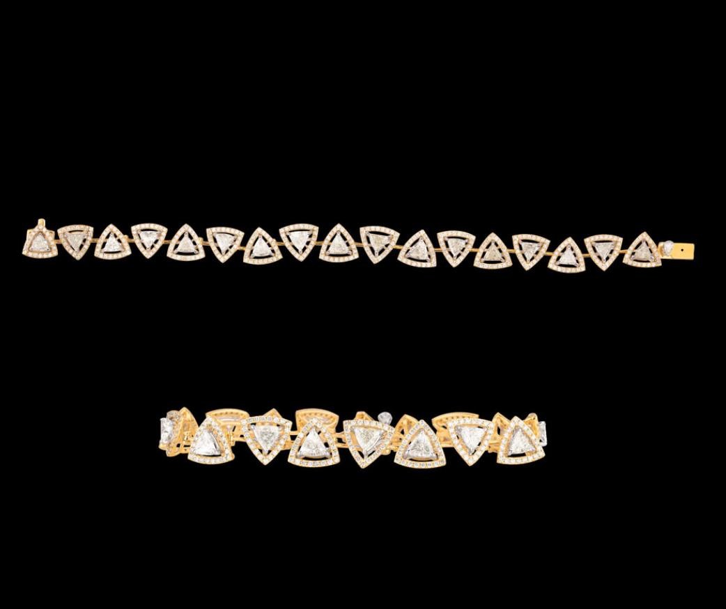 Rosalind Diamond Bracelet — 18K yellow gold bracelet by Nyce Designz